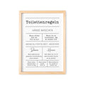 Toilettenregeln Bild Badezimmer Poster Gäste WC Deko Für Die Toilette