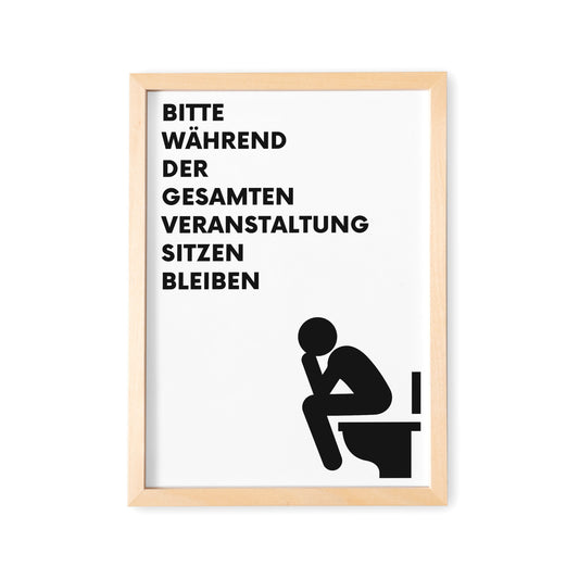 Badezimmer Bild Gäste WC Deko Poster Für Die Toilette Lustiges Einzugsgeschenk