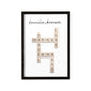 Scrabble Buchstaben Familienposter Personalisiertes Kreuzworträtsel Bild Für Die Familie