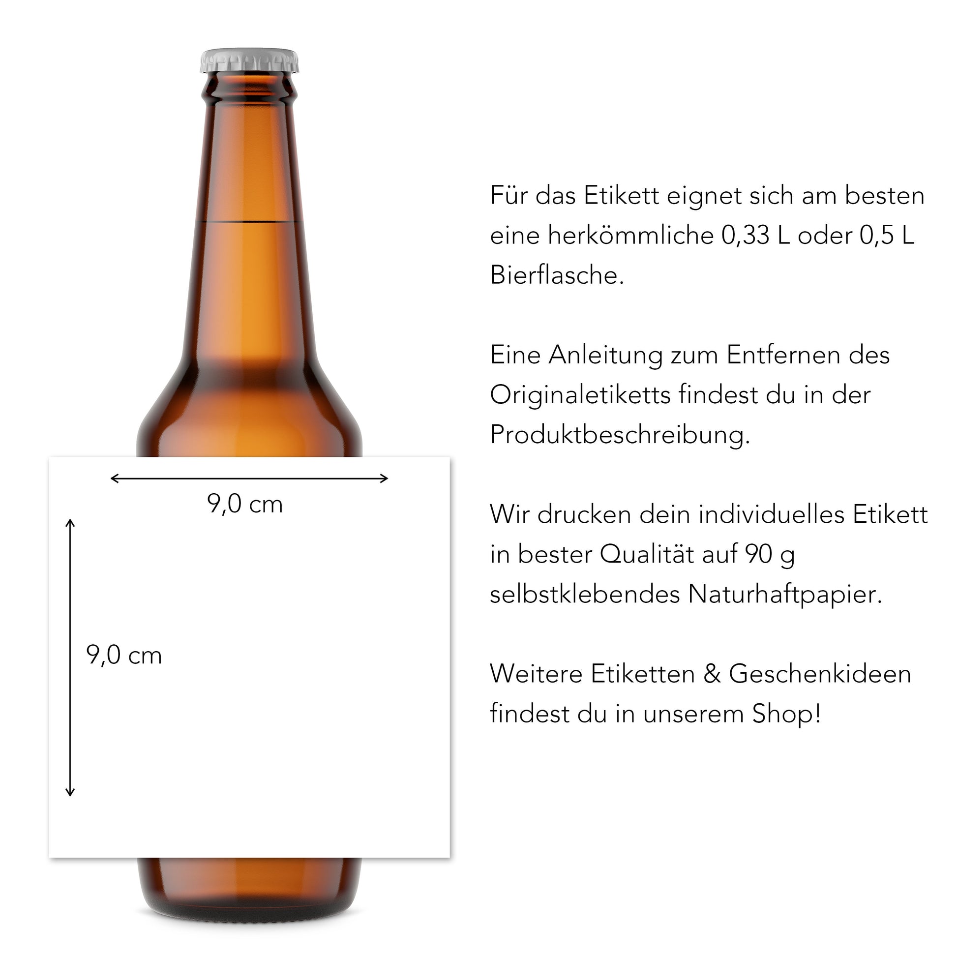 Personalisiertes Bier Flaschen Etikett Vatertags Geschenk
