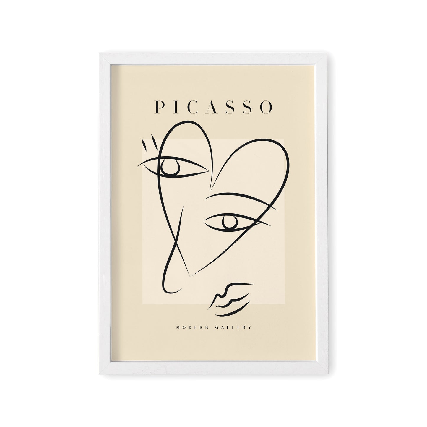 Picasso Poster Set 3 Frei Wählbare Bilder Wohnzimmer Deko Print Beige