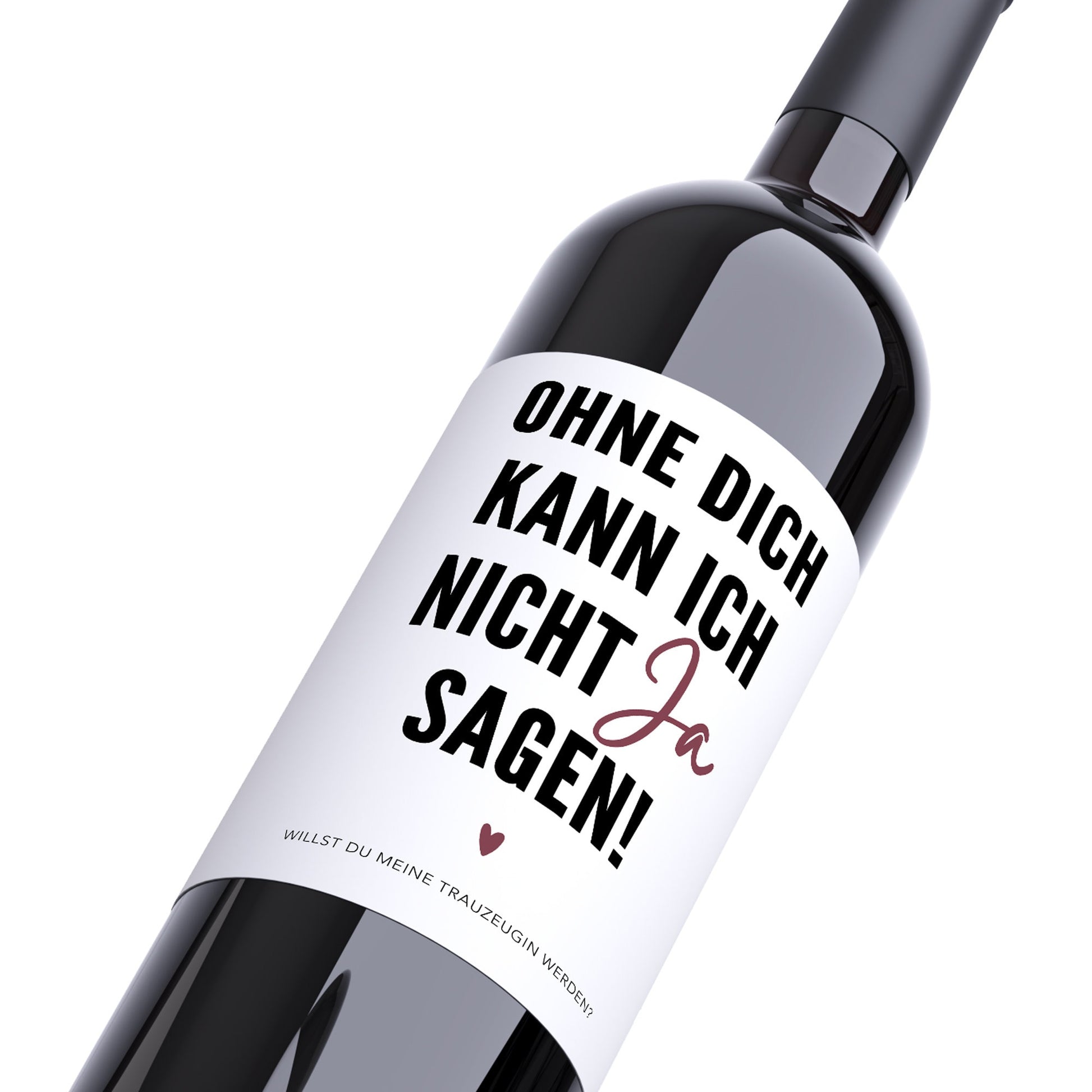 Trazeugin Fragen Wein Flaschen Etikett Geschenk Freundin Flaschenetikett Trauzeuge