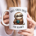 Beamten Tasse für Verbeamtung Kaffeetasse mit Spruch & Faultier lustiges Geschenk Kollegin und Kollegen