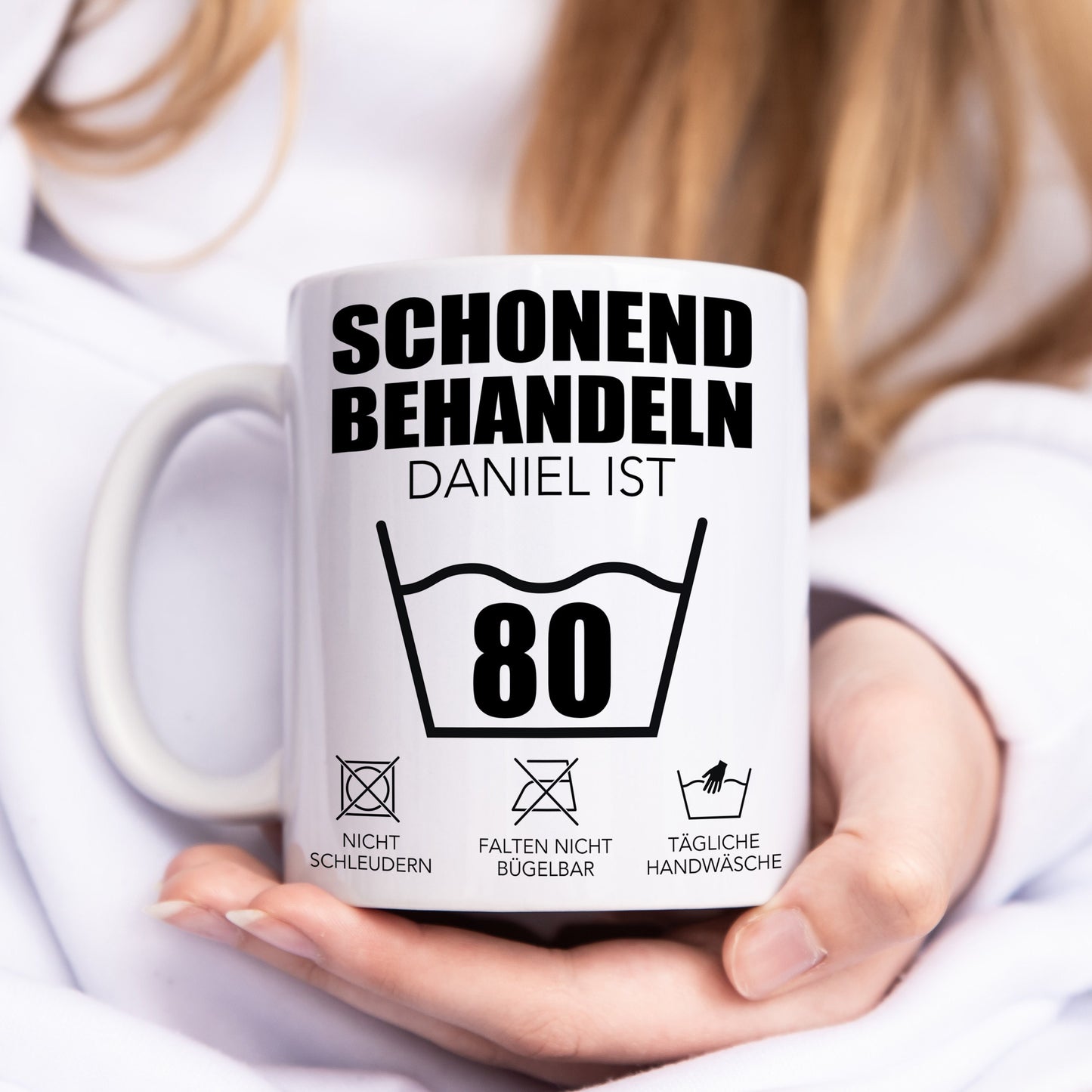 Schonend Behandeln 80 Tasse personalisiert 80. Geburtstag Geschenk Mann Frau Geburtstagsgeschenk runder Geburtstag 80 Jahre