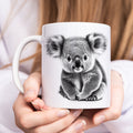 Koala Tasse Geschenk für Freundin Kinder oder Familie Kaffeetasse Kaffeebecher Keramiktasse mit süßem Koala Bär