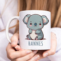Kindertasse personalisierte Namenstasse aus Keramik mit Koala Baby Namensgeschenk für Kinder Geschenk