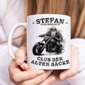Geschenk 40. Geburtstag Mann Motorrad Tasse "Club der alten Säcke" Geburtstagsgeschenk Männer