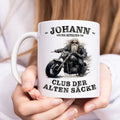 Geschenk 70. Geburtstag Mann Motorrad Tasse "Club der alten Säcke" Geburtstagsgeschenk Männer