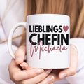 Chefin Geschenk Tasse Personalisiert für Chefin Abteilungsleiter Abschiedsgeschenk Büro Kaffeebecher Lieblingskollegin