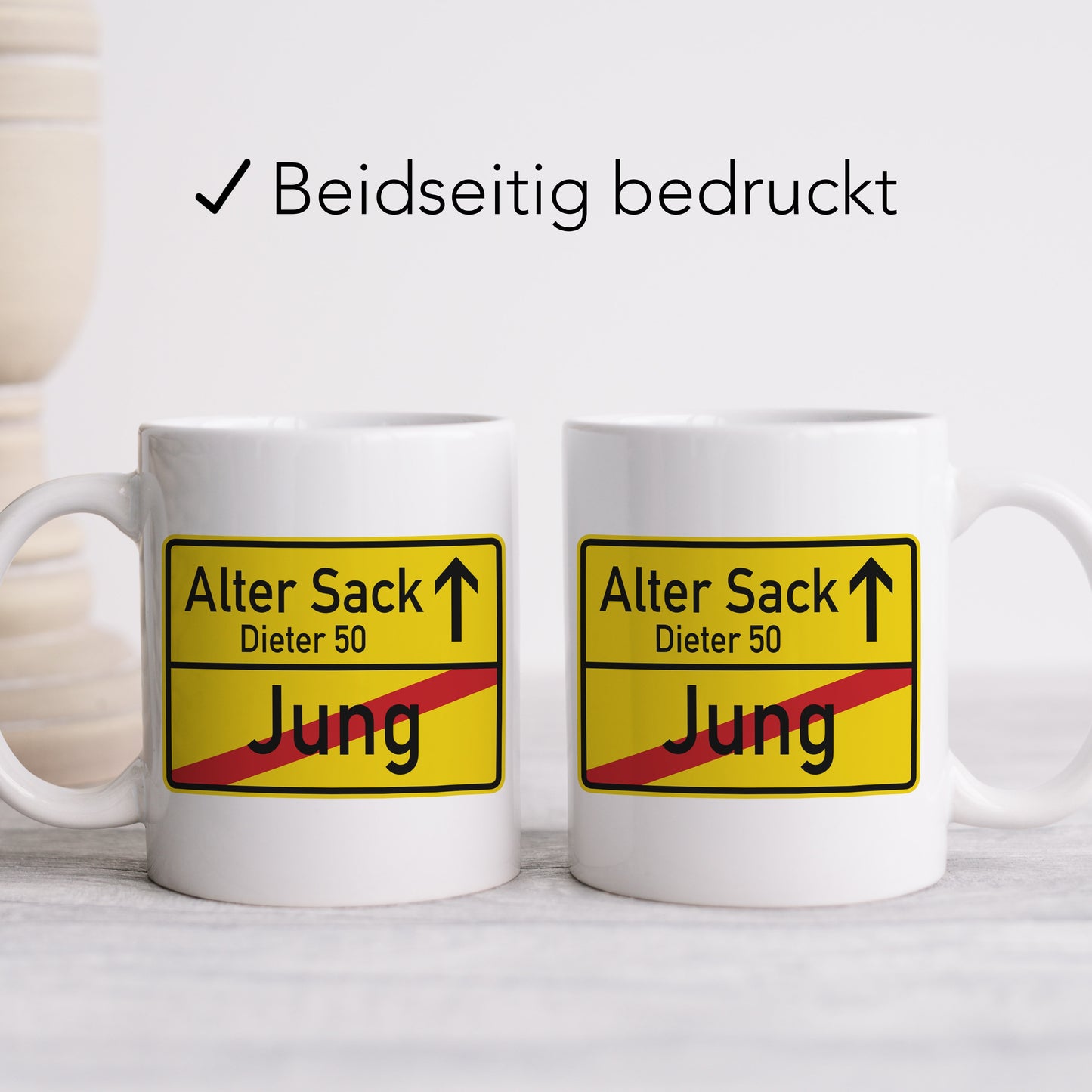 Geburtstagsgeschenk Für Männer Alter Sack Tasse personalisiert 40. 50. 60. Geburtstag Geschenk Mann