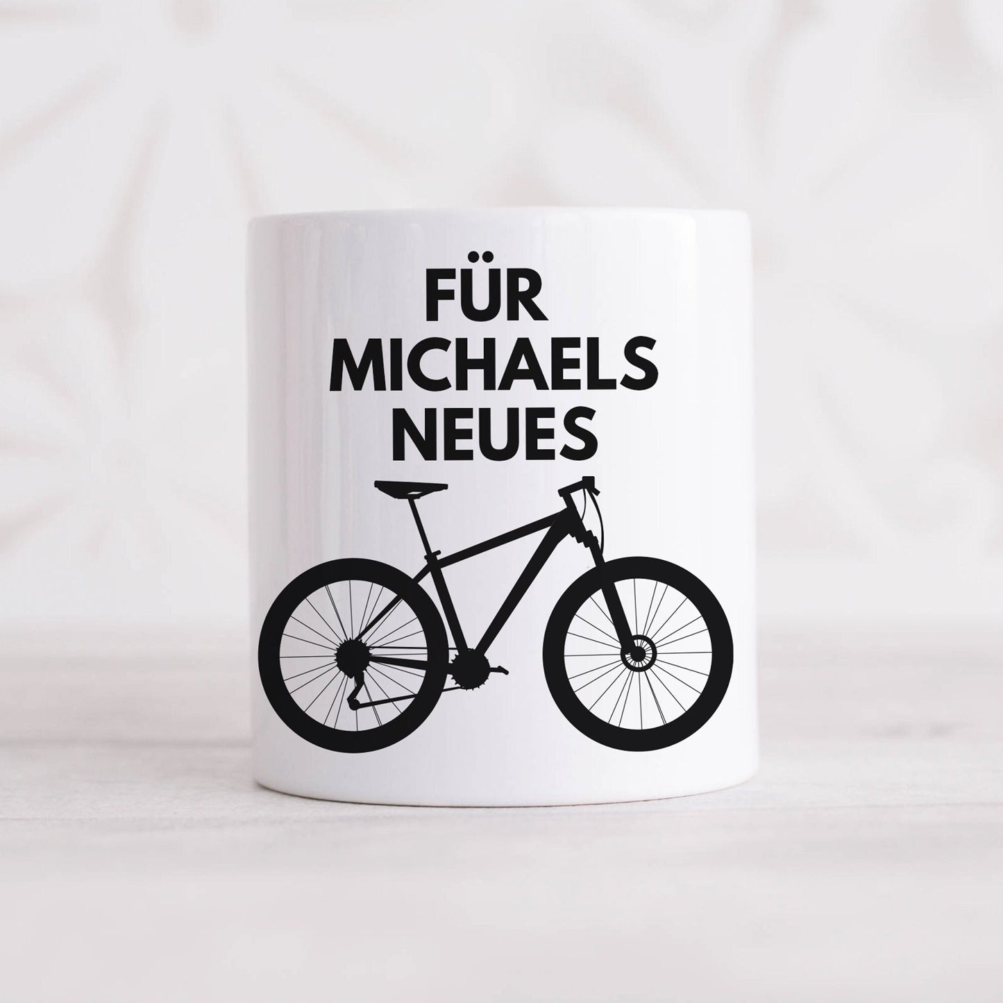 Fahrrad Geschenk personalisierte Spardose Geldgeschenk mit Namen Sparschwein Keramik Sparbüchse