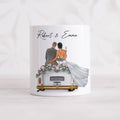 Spardose Hochzeit personalisiertes Geldgeschenk Sparschwein mit Auto & Brautpaar Hochzeitsgeschenk Geld Geschenk Sparbüchse aus Keramik