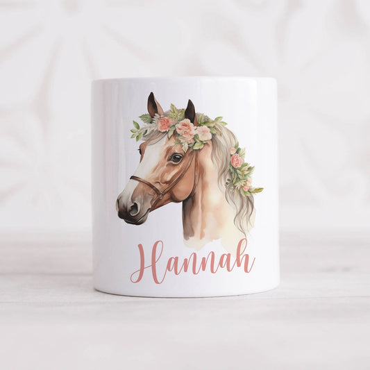 pardose Pferd für Mädchen personalisierte Kinderspardose Kinder Geldgeschenk Sparbüchse Sparschwein aus Keramik Geld Geschenk